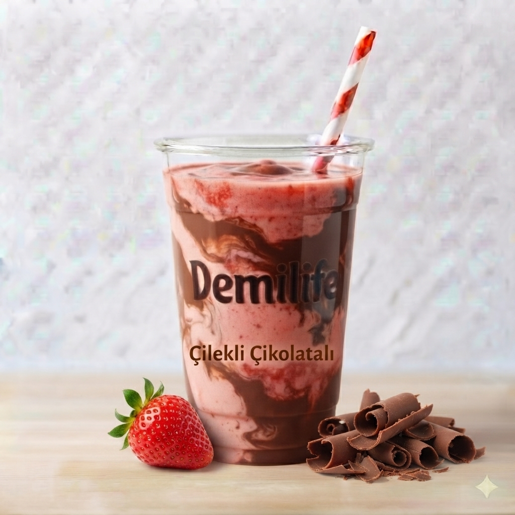 Çikolata Çilek Milkshake +1 Bedava